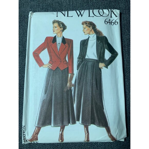 New Look Misses Jacket Skirt Sewing Pattern sz 8-18 6466 - uncut - Picture 1 of 3